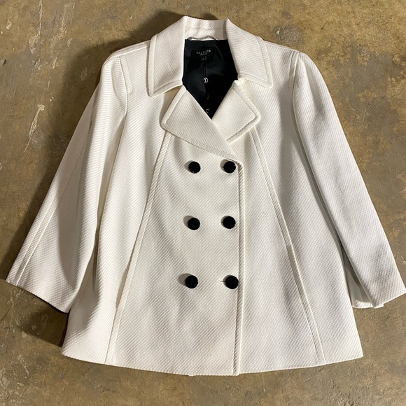 Talbots Women's Cotton Double Breasted Plus size Jacket - Picture 2 of 6